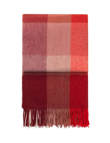 ELVANG Inca Stones Plaid - genanvendt uld - Rød