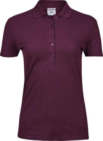 TEE JAYS Ladies Luxury Stretch Polo, Økologisk, dame-Blommefarvet