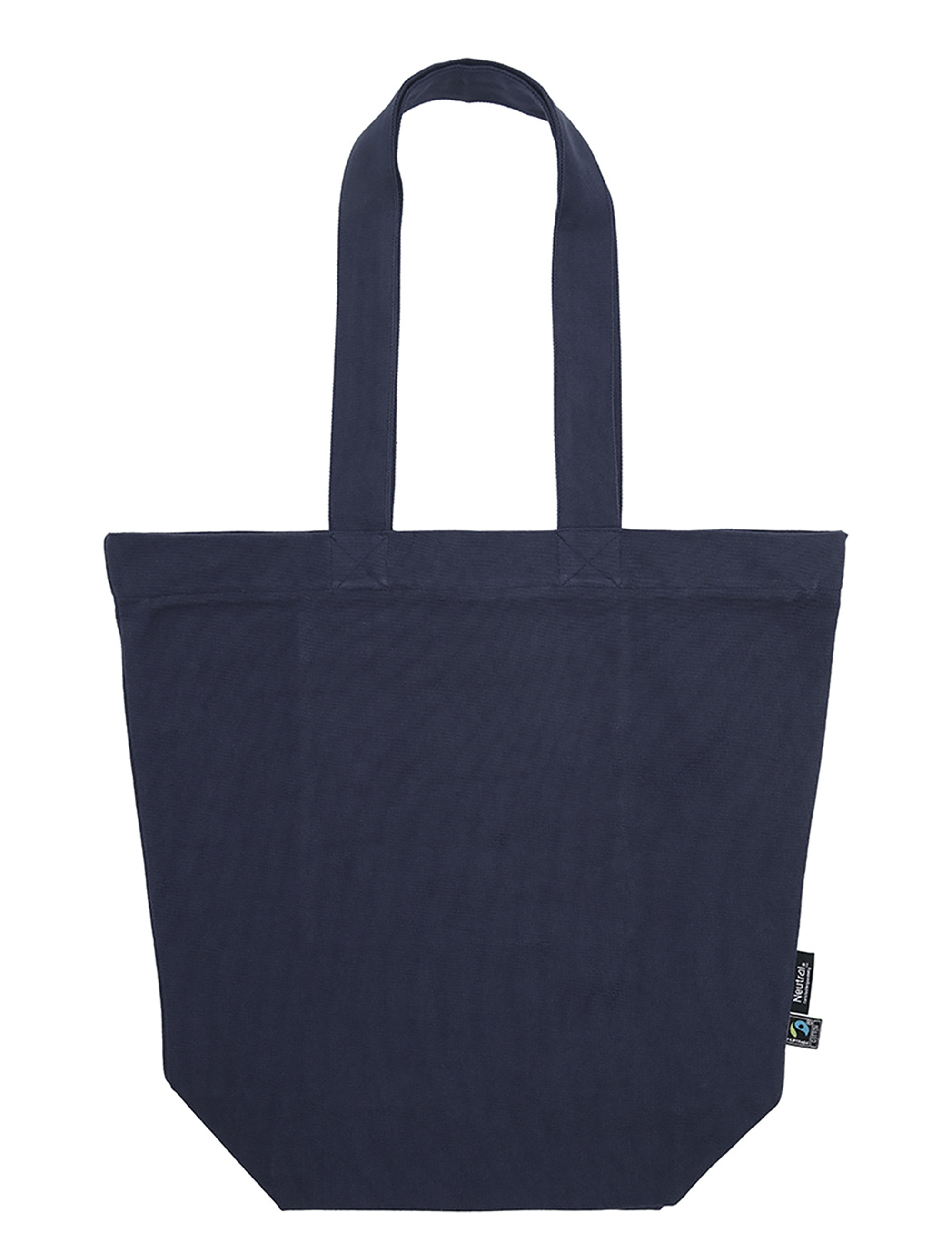NEUTRAL Panama Totbag m. lynlås - 100% Økologisk Fairtrade Bomuld-Navy
