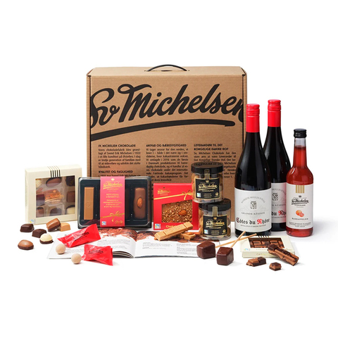 SV. MICHELSEN Stor gavekuffert med Fairtrade chokolade & saft - 