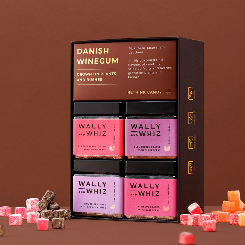 WALLY AND WHIZ Grown on plants and bushes vingummi, 560 g.-Multi