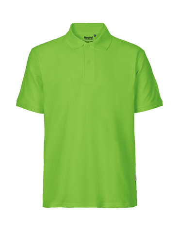NEUTRAL Classic Polo, 100% Økologisk Fairtrade Bomuld-Lime