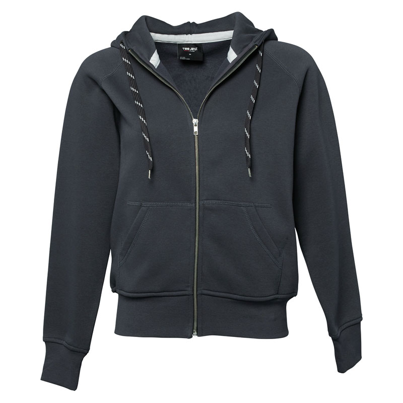 TEE JAYS Ladies Fashion Full Zip Hood-Mørkegrå