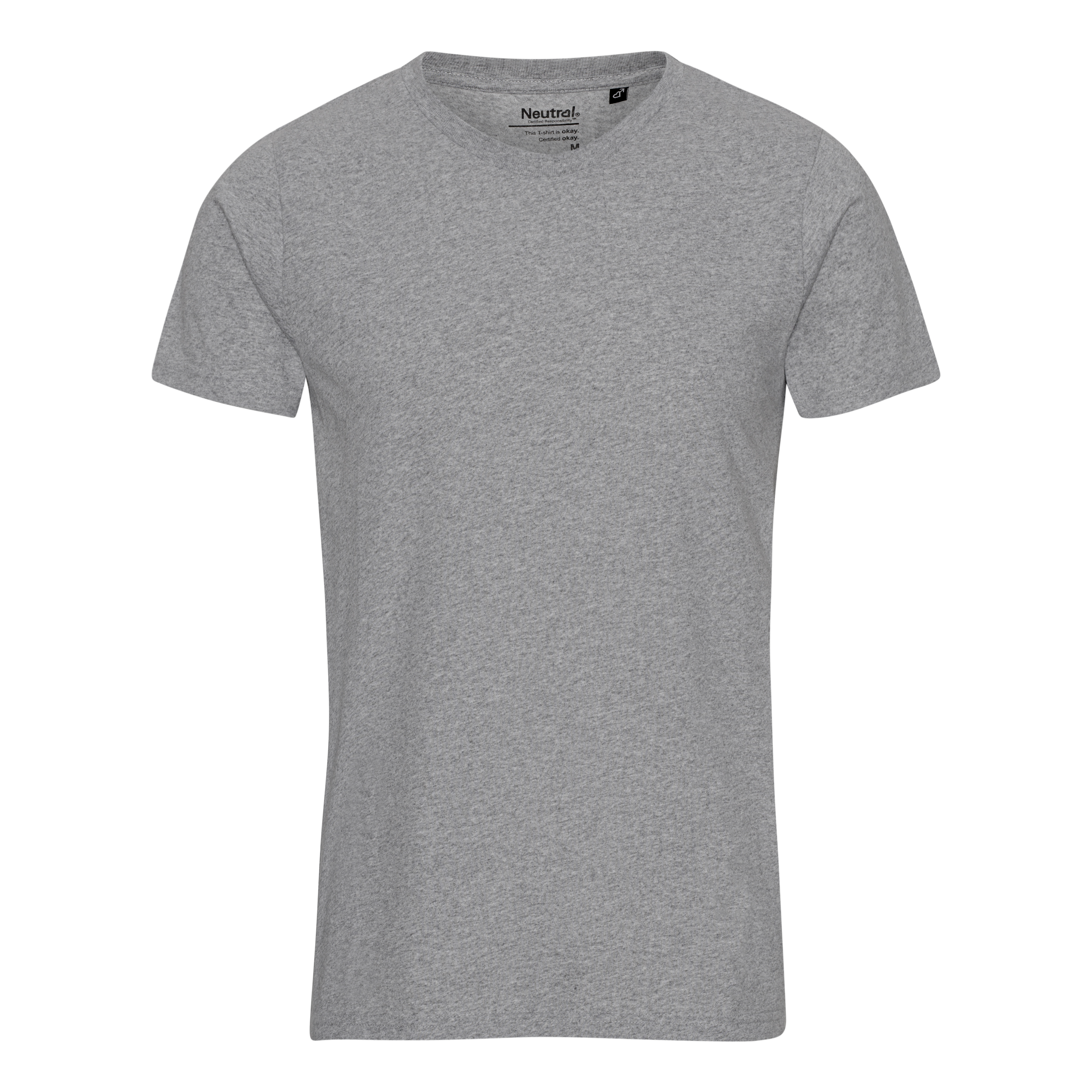 NEUTRAL T-shirt, Unisex - Genbrugs Bomuld-Grå