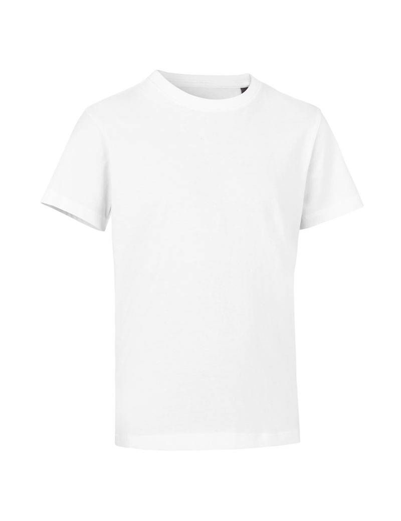 ID Økologisk O-hals Børne T-shirt-Hvid