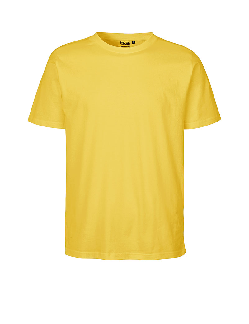 NEUTRAL Regular Unisex T-shirt, 100% Økologisk Fairtrade Bomuld-Gul