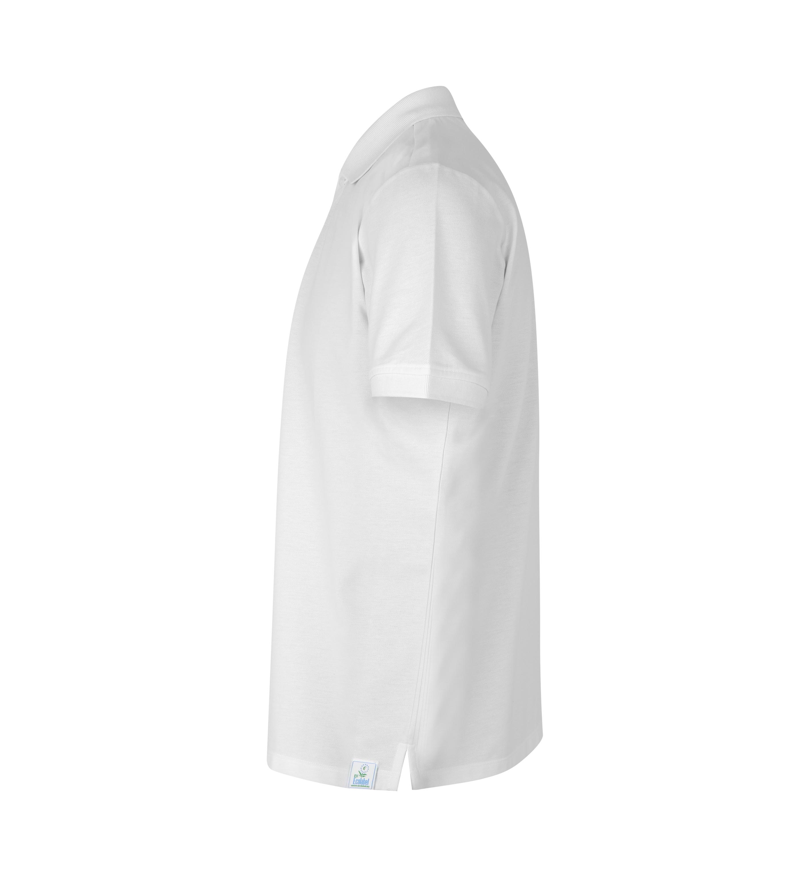 ID PRO Wear CARE poloshirt I klassisk, herre - Genbrugs bomuld-Hvid