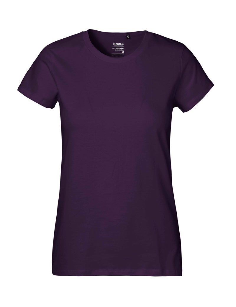 NEUTRAL Classic Dame T-shirt, 100% Økologisk Fairtrade Bomuld-Blommefarvet