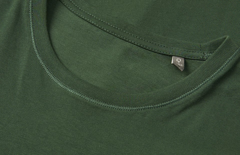 ID Økologisk O-hals T-shirt, dame-Oliven