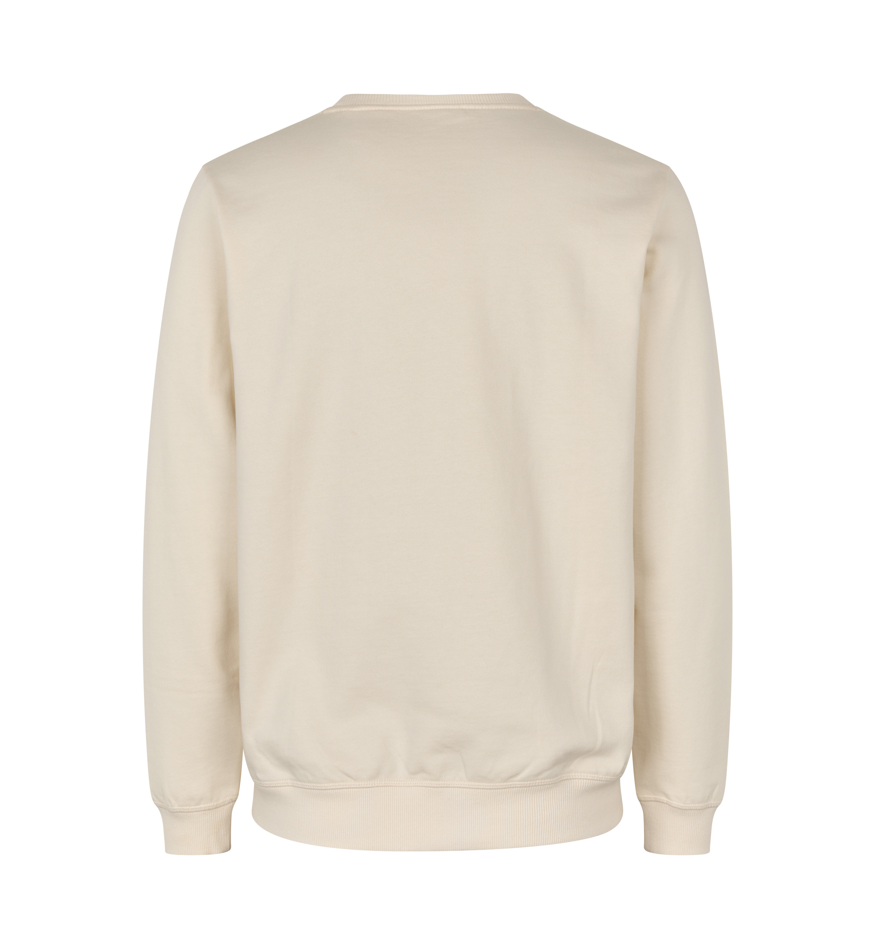 ID Økologisk O-hals Sweatshirt, herre GOTS-Sand