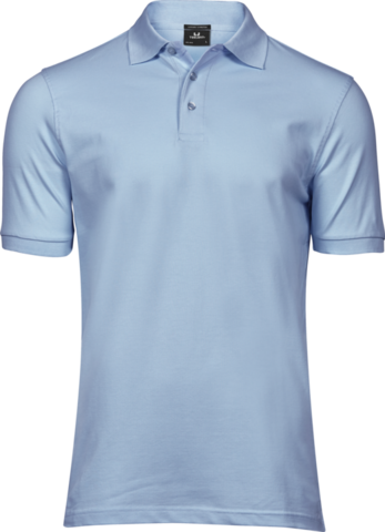 TEE JAYS Luxury Stretch Polo, Økologisk, herre-Lyseblå