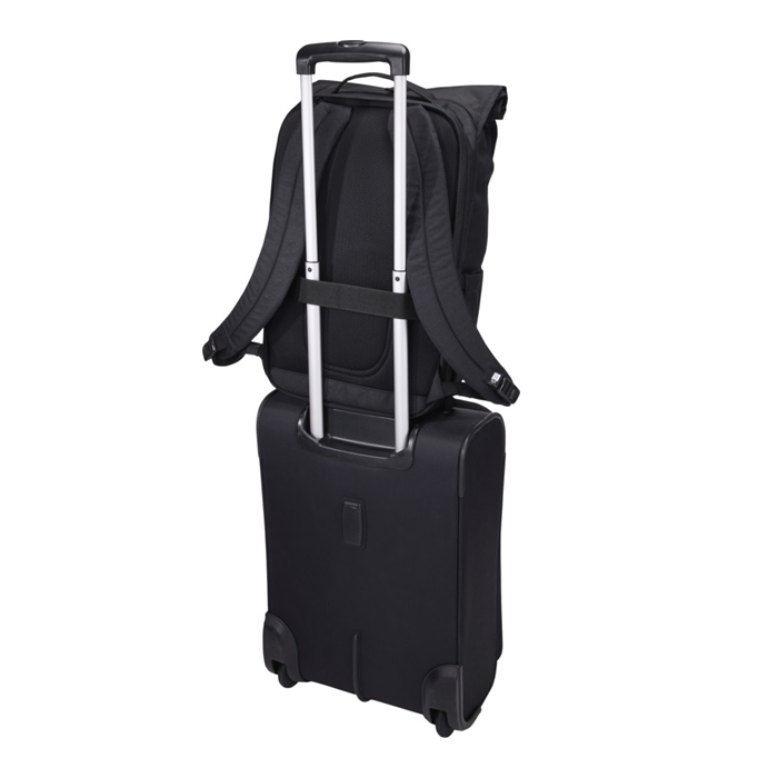 Case Logic Variate genvundet udvidelig laptoprygsæk på 17 tommer med rulletop lukning-Sort