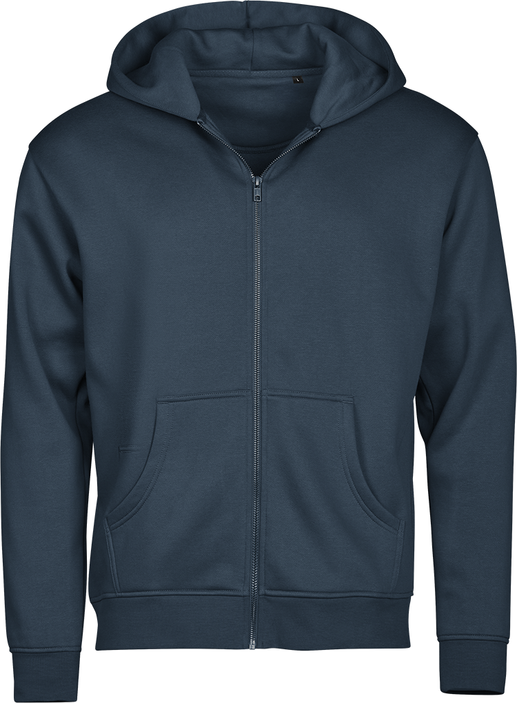 LABELFREE Urban Hooded Full Zip Sweatshirt, Tee Jays - 70% Økologisk Bomuld-Navy