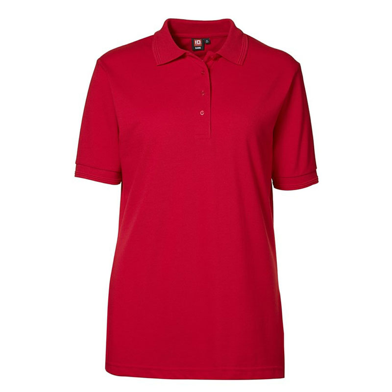 ID Klassisk Poloshirt Dame-Rød