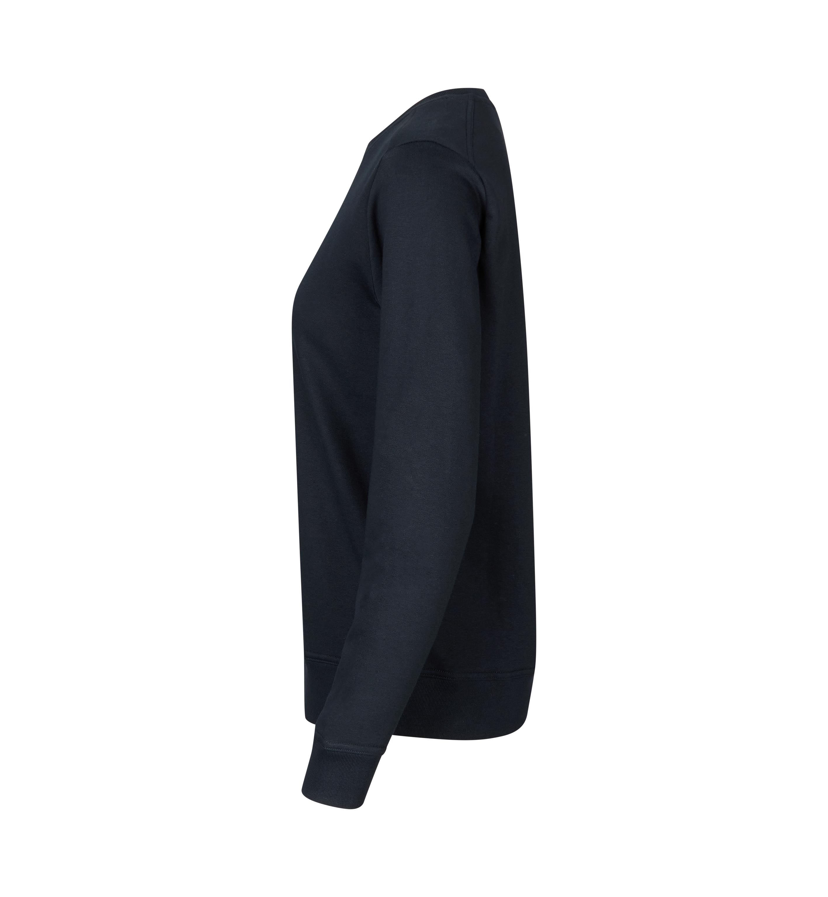 ID PRO Wear CARE sweatshirt I ubørstet, Dame, Genbrugs bomuld-Navy