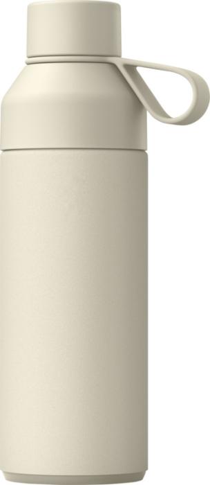 Ocean Bottle 500 ml vakuumisoleret vandflaske, Genanvendt Stål-Creme