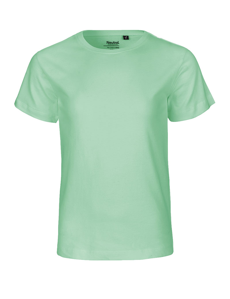 NEUTRAL T-shirt Børn, 100% Økologisk Fairtrade Bomuld-Mint