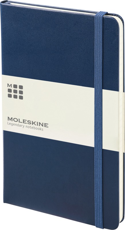 MOLESKINE Classic L hardcover Linieret - Certificeret Papir-Blå