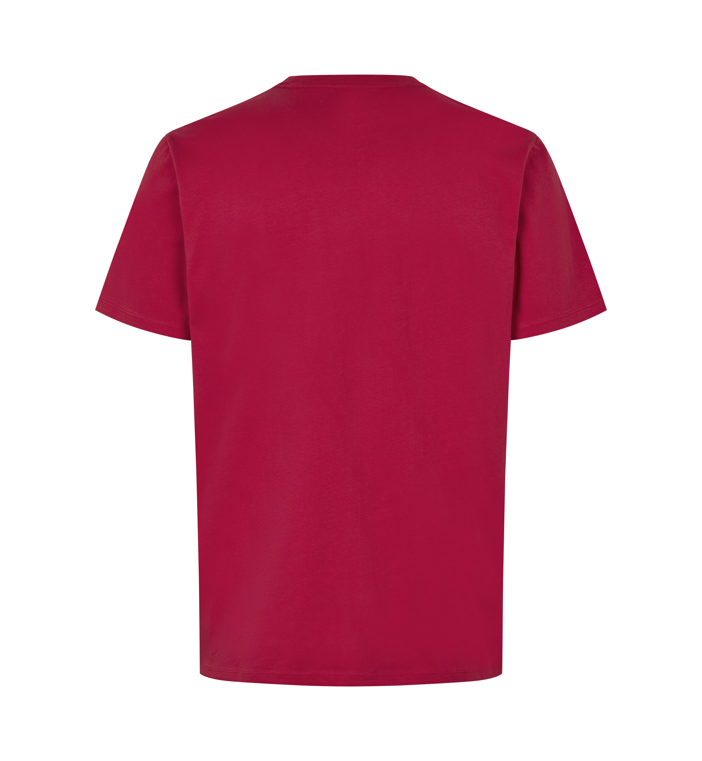 ID Økologisk O-hals T-shirt, herre-Rød