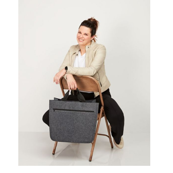 HALFAR Felt Shopper Softbasket-