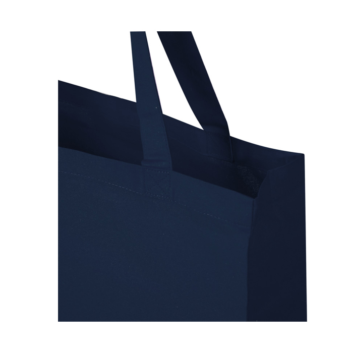 Madras 140 g/m² GRS mulepose med bund i genvundet bomuld-Navy