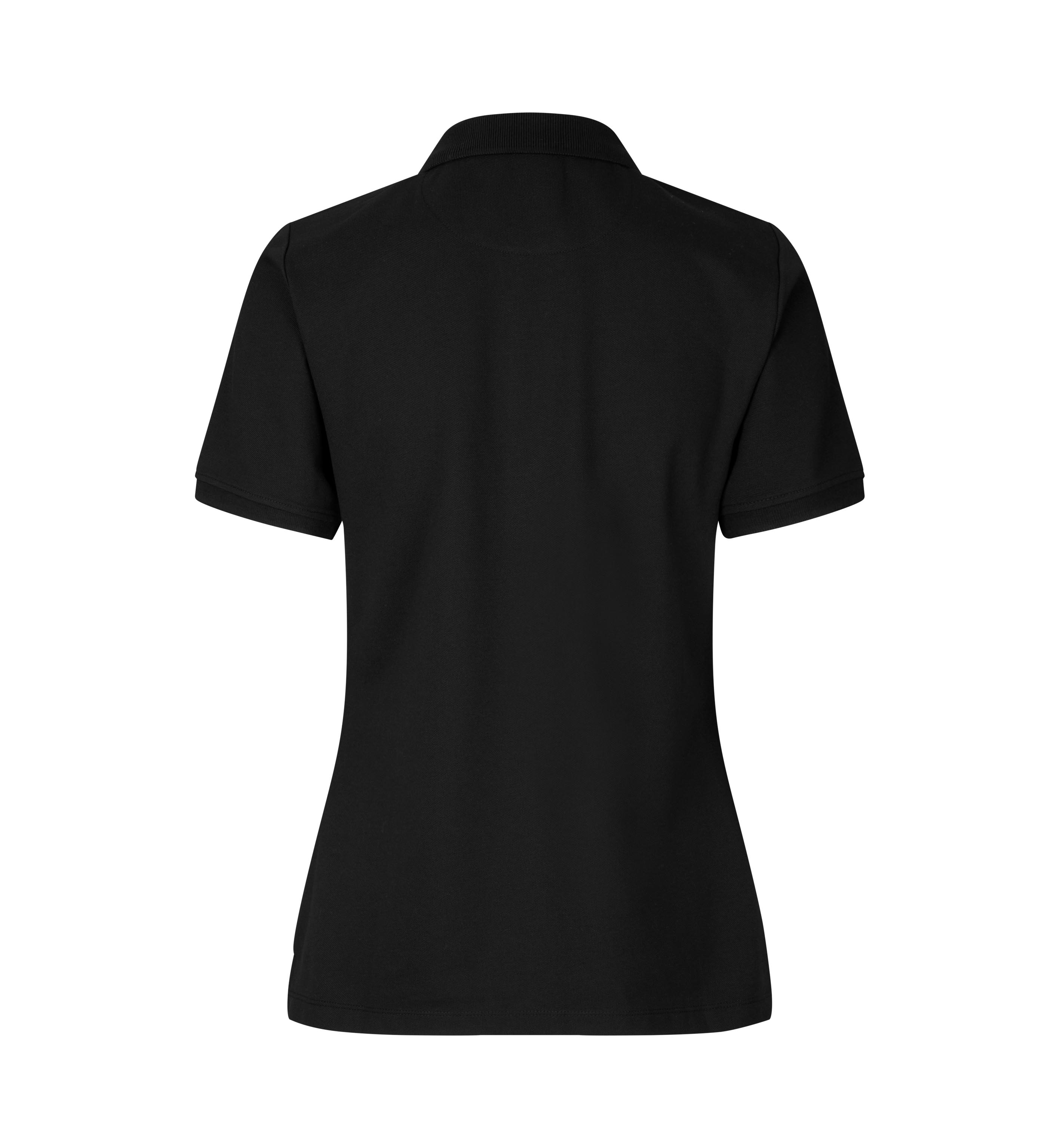 ID PRO Wear CARE Poloshirt I klassisk, dame - Genbrugs bomuld-Sort