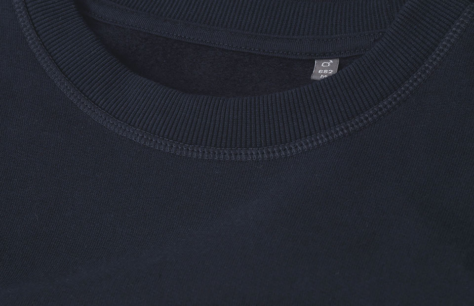 ID Økologisk O-hals Sweatshirt, herre GOTS-Navy
