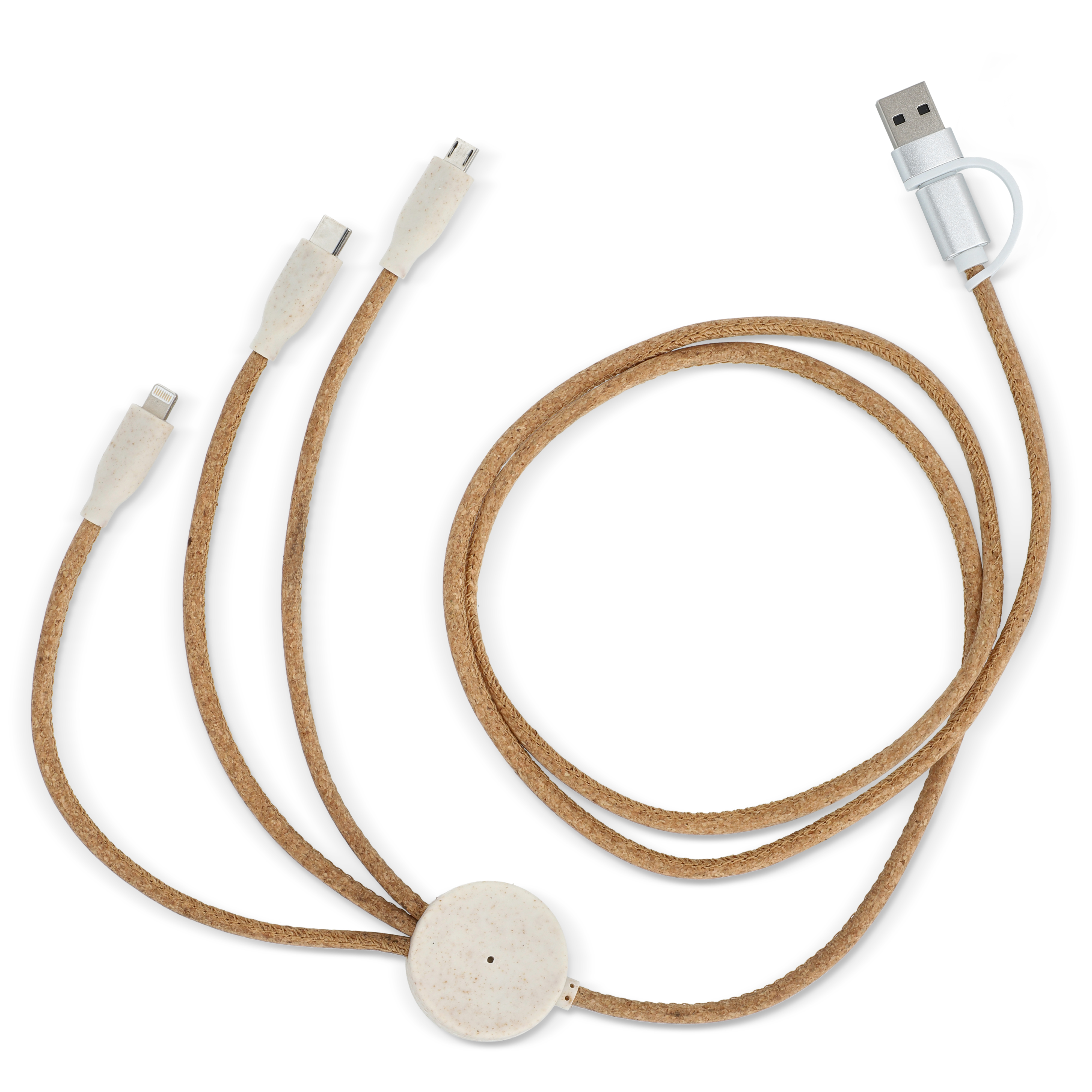 Cork 3 in 1 PD charging & data cable - Certificeret Cork-