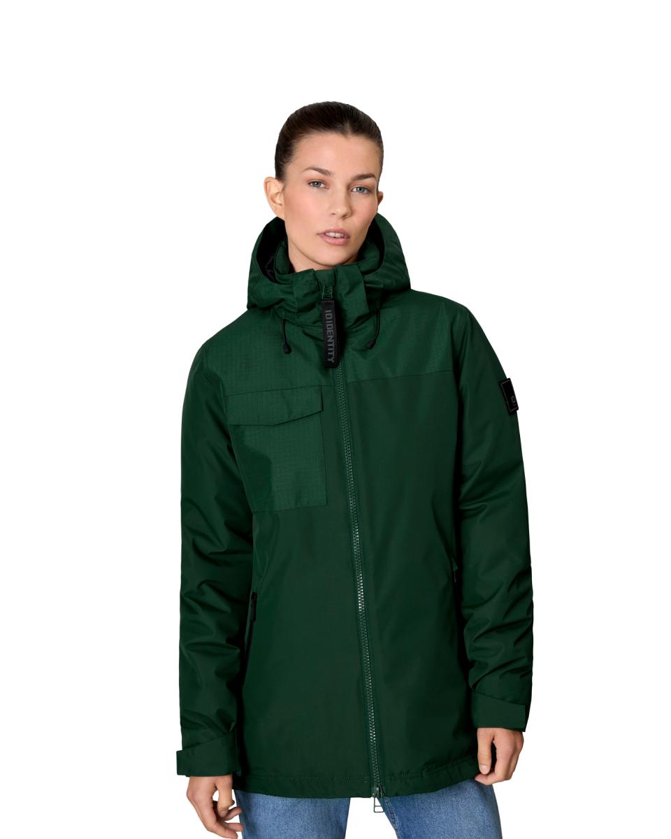 ID Hooded vinterjakke, dame - 100% rPet
