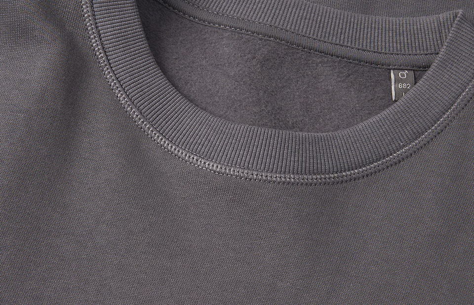 ID Økologisk O-hals Sweatshirt, herre GOTS-Grå