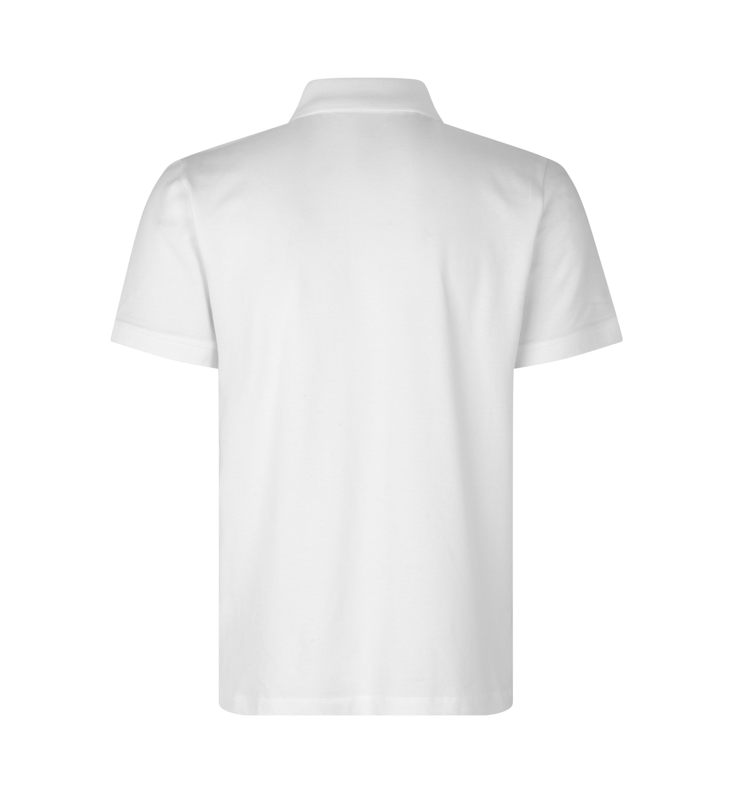 ID Økologisk poloshirt, herre-Hvid