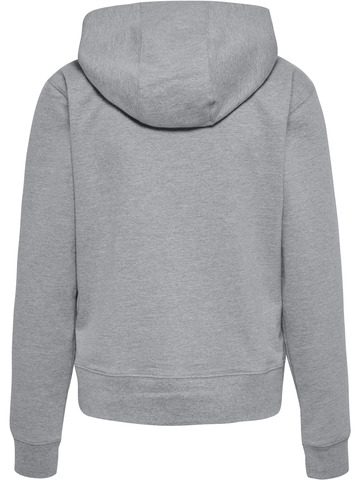 HUMMEL 2.0 Zip Hoodie, Dame - Økologisk Bomuld-Grå melange