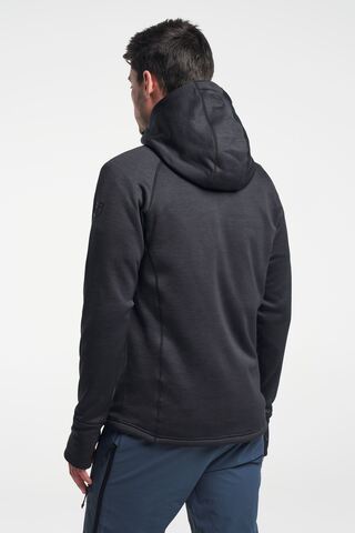 TENSON TXlite Midlayer Hoodie Zip, Herre-Sort
