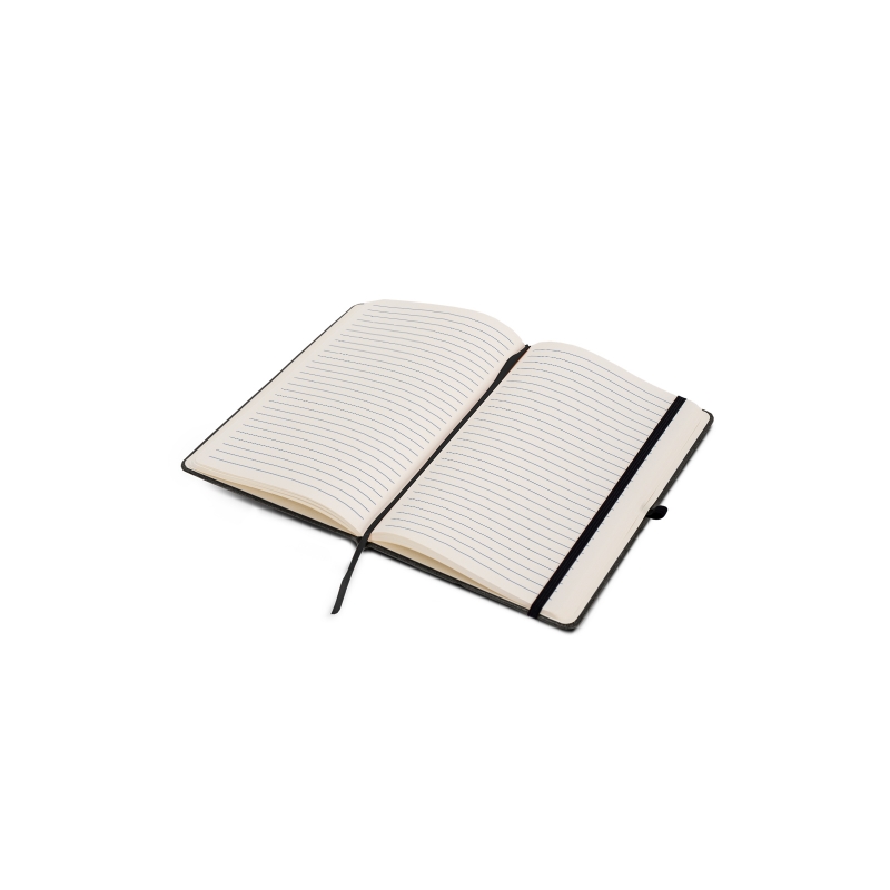 Hardcover Notesbog - Genanvendt læder-Mørkegrå