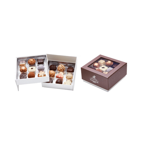 Klassisk æske 18 stk. blandet dessertchokolade og konfekt.