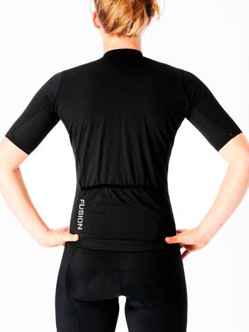FUSION Cykel T-shirt, Dame-Sort