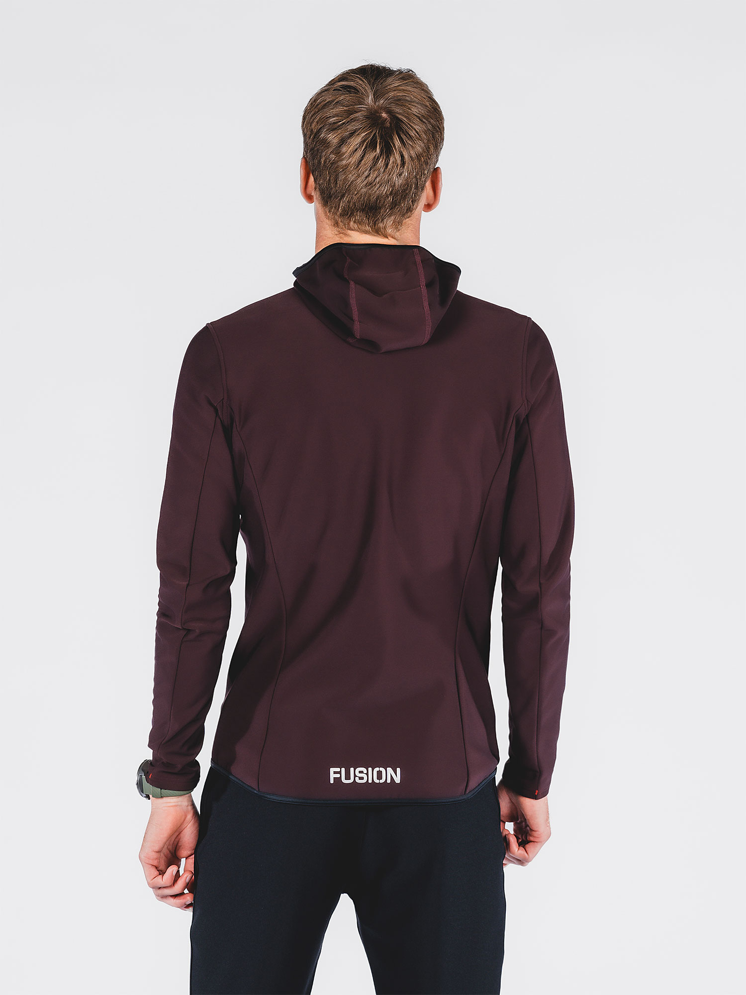 FUSION Recharge Hoodie, Herre-Abergine