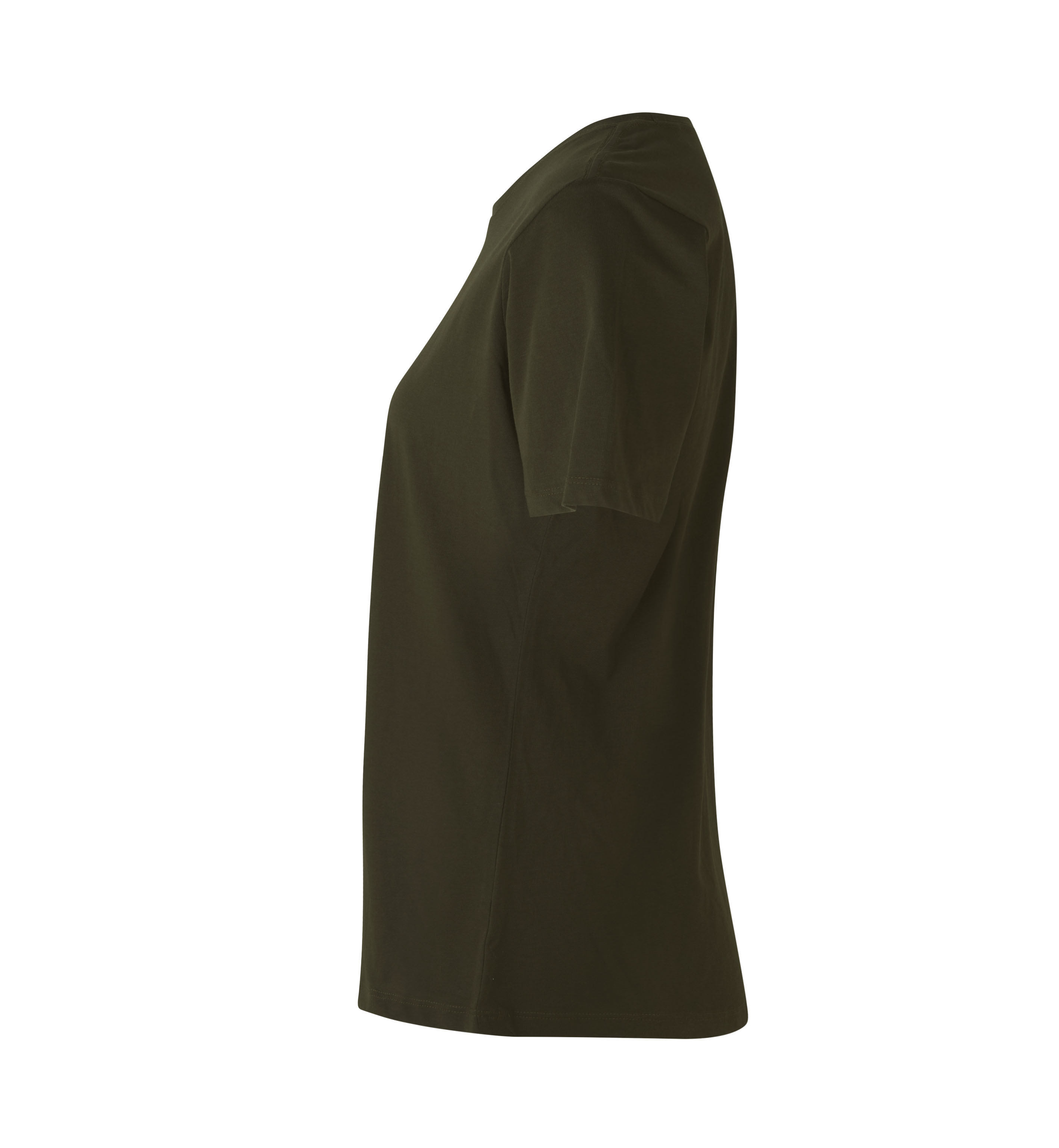 ID Økologisk O-hals T-shirt, dame-Oliven