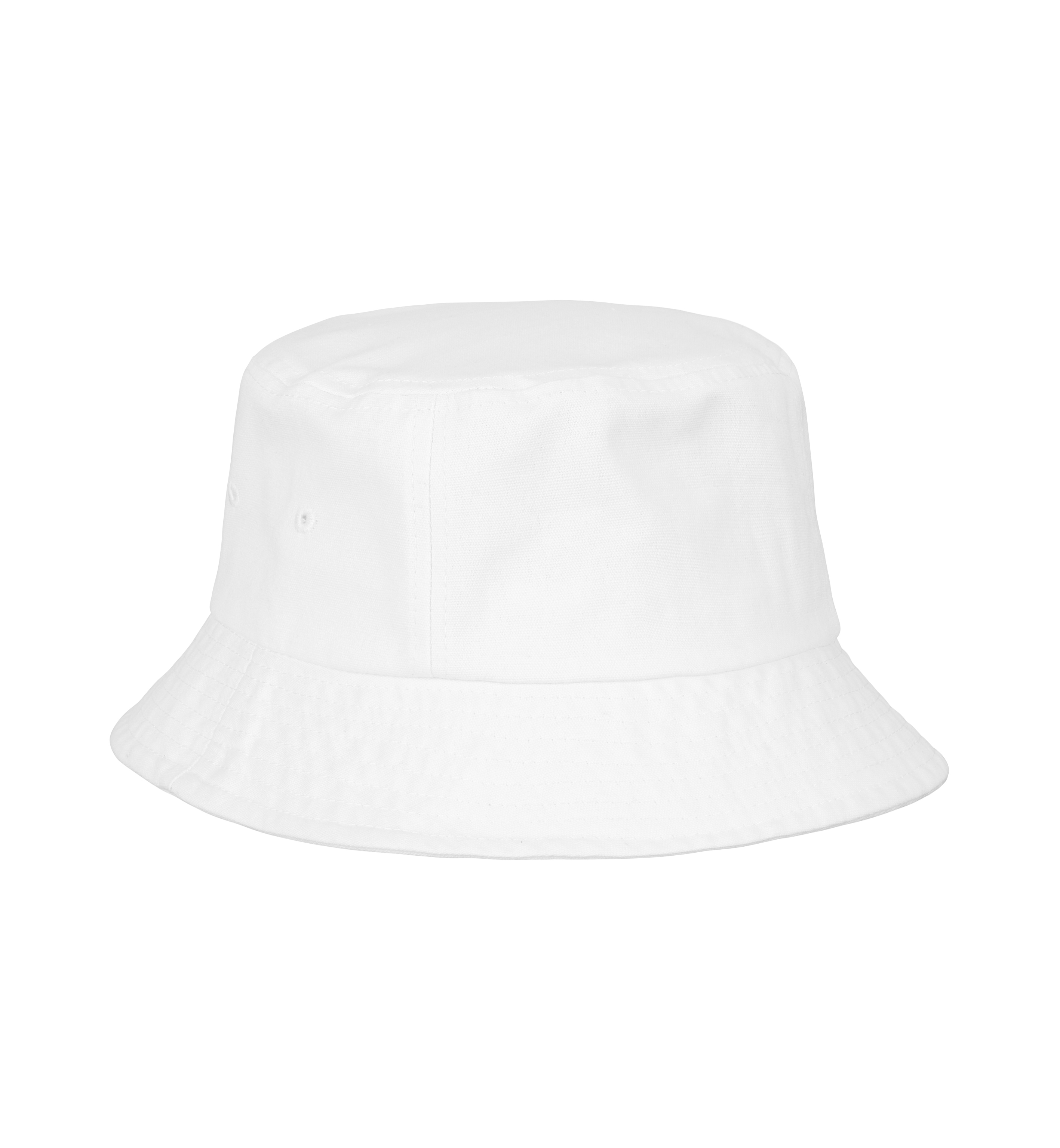 Klassisk canvas bøllehat-Hvid