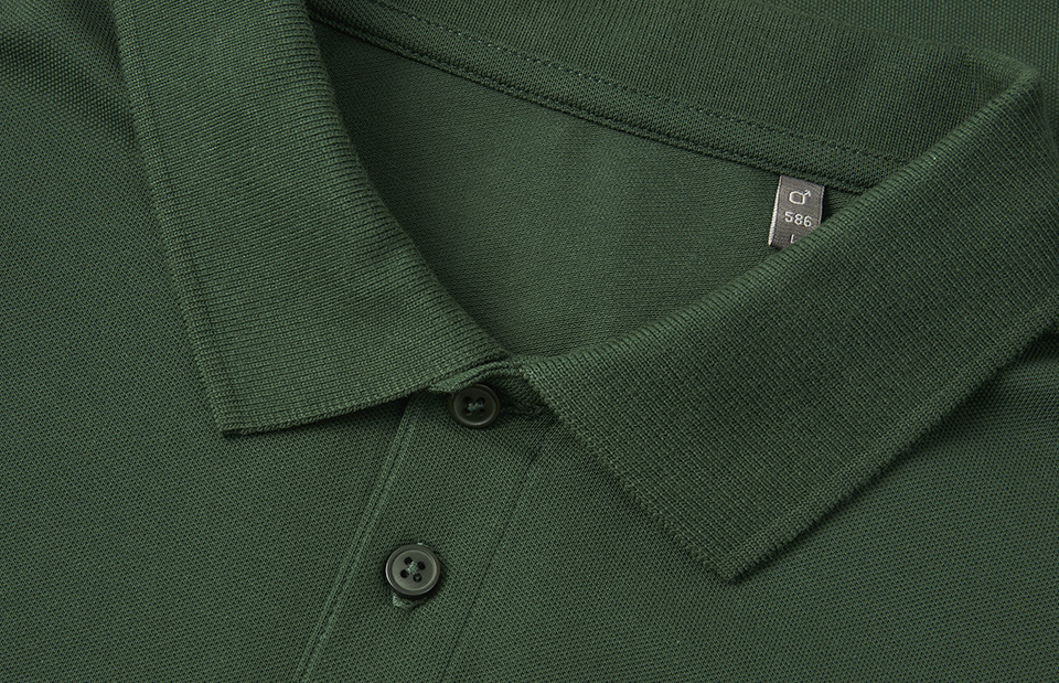 ID Økologisk poloshirt, herre-Oliven