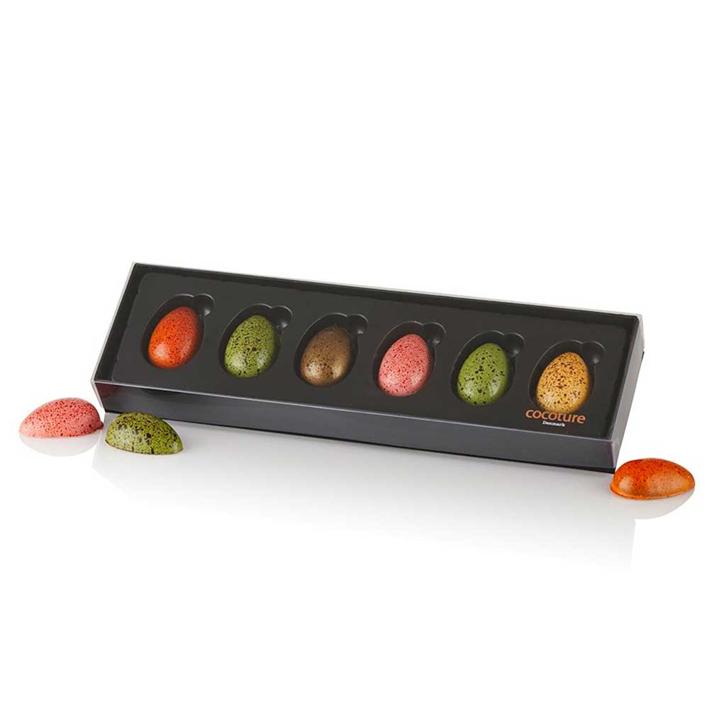 COCOTURE Fyldte chokoladeæg - 6 stk.