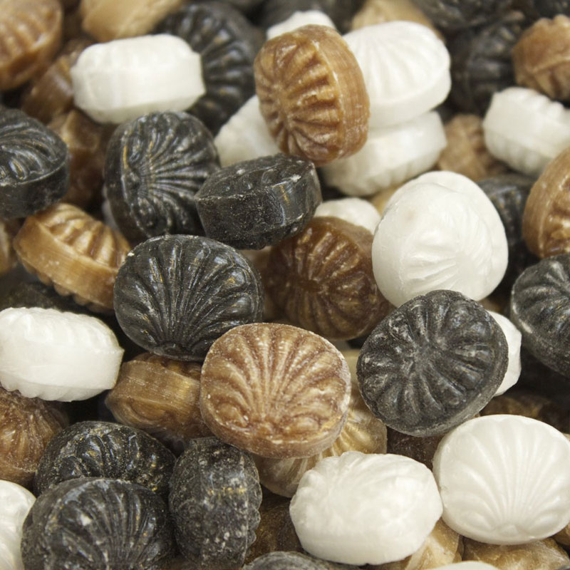 Plastic dåse med Labels på side og låg.-Cafèmix