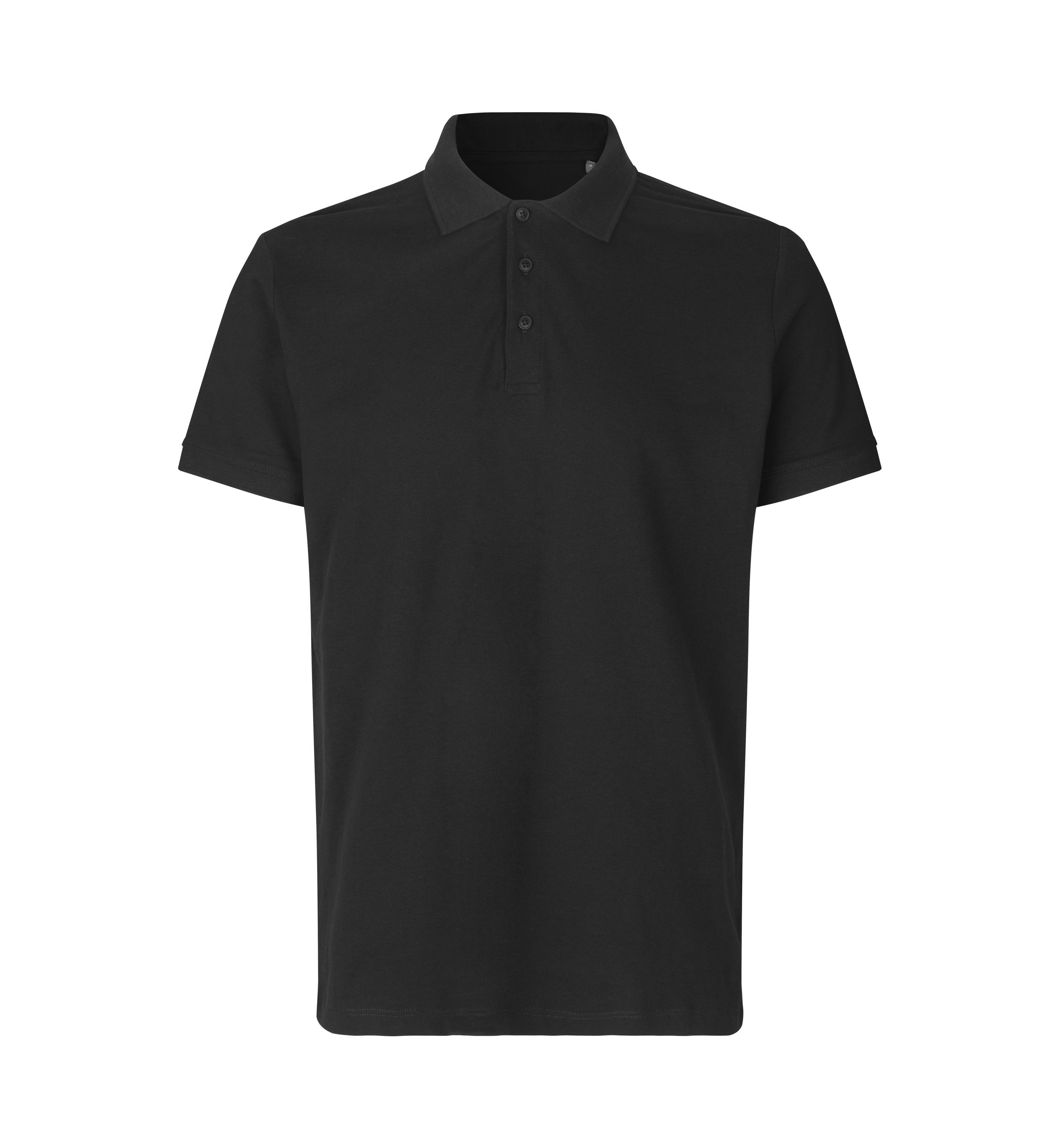 ID Økologisk poloshirt, herre-Sort