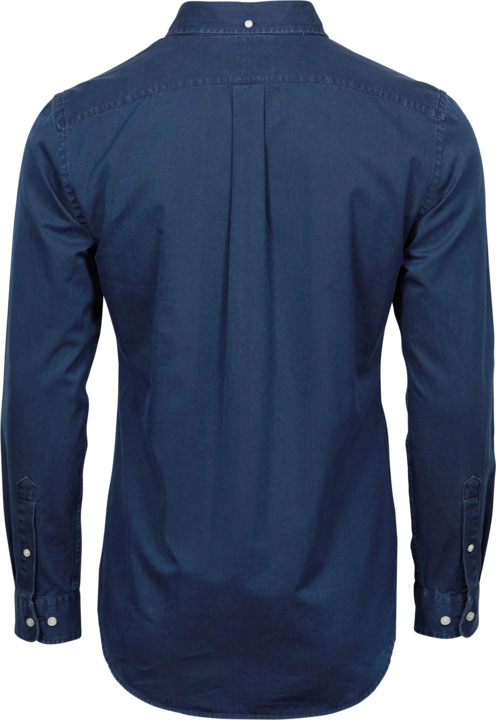 TEE JAYS Casual Twill Skjorte, herre-Indigo