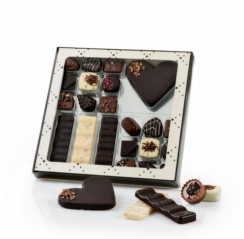 Flot Æske med Chokolade - 300 g.