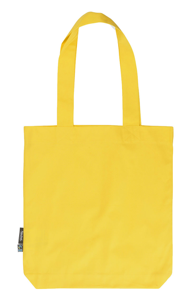NEUTRAL Kraftig Mulepose, 100% Økologisk Fairtrade Bomuld-Gul