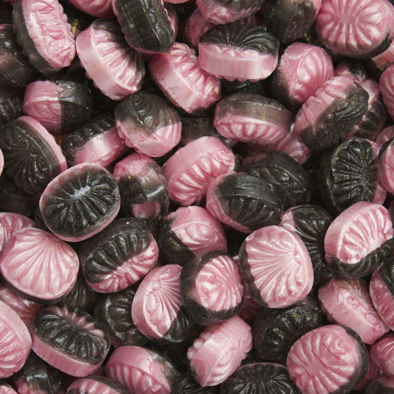 Bolchepose med papomslag-Jordbær, Lakrids, Peber