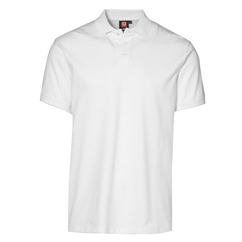 ID Piqué Poloshirt Stretch-Hvid