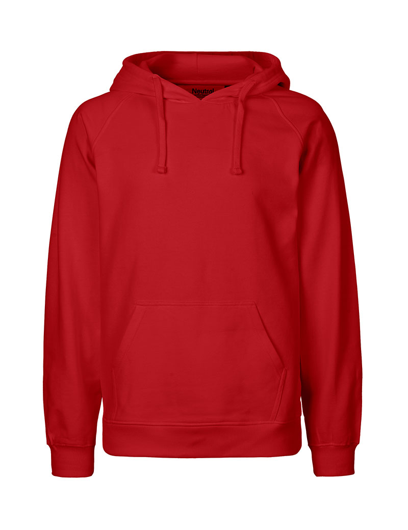 NEUTRAL Hoodie, 100% Økologisk Fairtrade Bomuld-Rød
