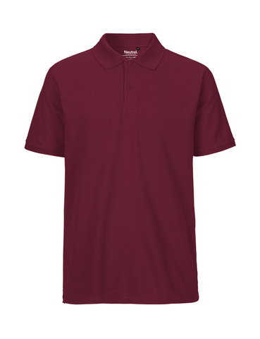 NEUTRAL Classic Polo, 100% Økologisk Fairtrade Bomuld-Bordeaux Rød